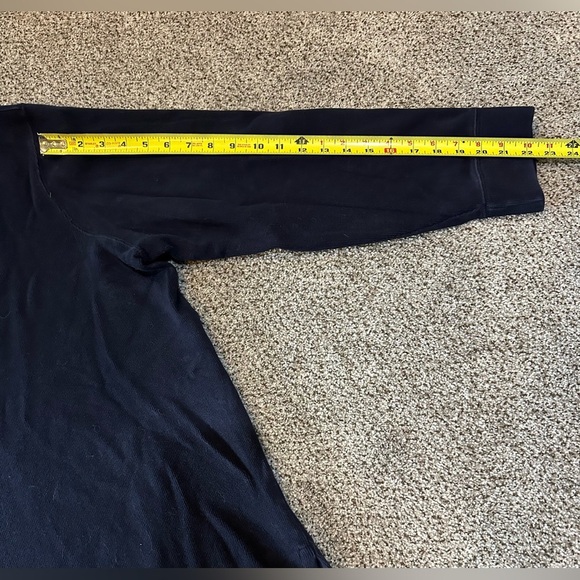 POLO RALPH LAUREN XXL Washed Navy Blue Mesh Knit 1/4 Quarter Zip R $138 - Picture 4 of 6